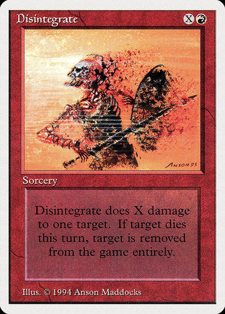 Disintegrate [Summer Magic / Edgar] | GnG Games