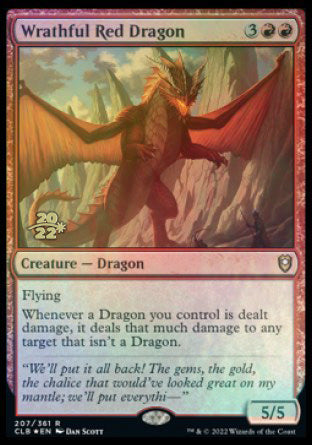 Wrathful Red Dragon [Commander Legends: Battle for Baldur's Gate Prerelease Promos] | GnG Games