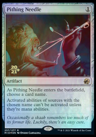 Pithing Needle [Innistrad: Midnight Hunt Prerelease Promos] | GnG Games