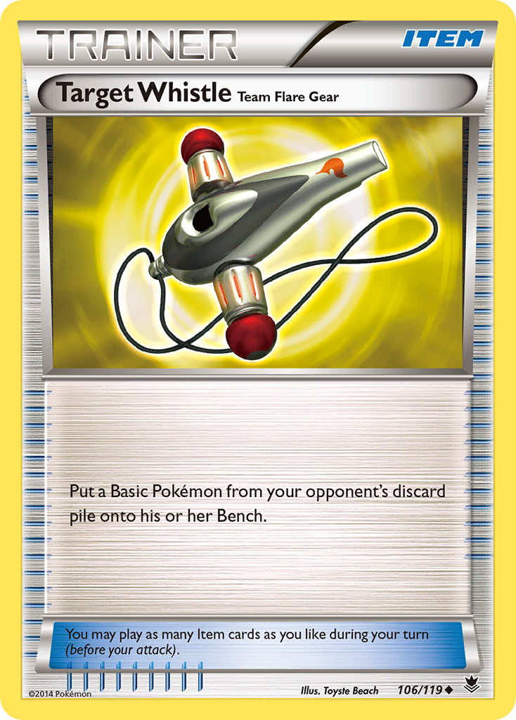 Target Whistle Team Flare Gear (106/119) [XY: Phantom Forces] | GnG Games