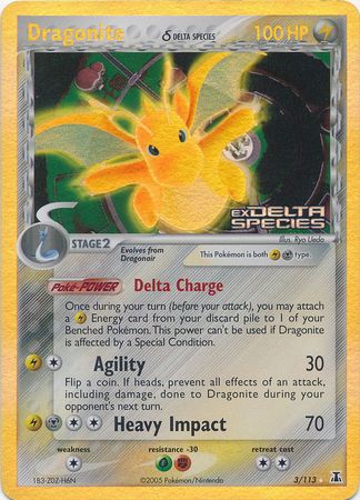 Dragonite (3/113) (Delta Species) (Stamped) [EX: Delta Species] | GnG Games