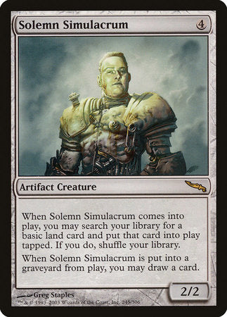 Solemn Simulacrum [Mirrodin] | GnG Games