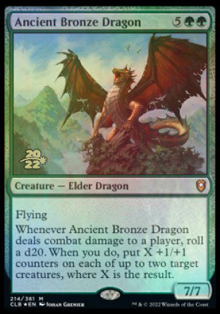 Ancient Bronze Dragon [Commander Legends: Battle for Baldur's Gate Prerelease Promos] | GnG Games