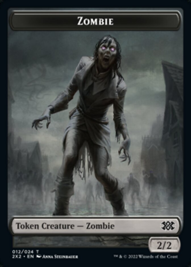 Zombie // Soldier Double-Sided Token [Double Masters 2022 Tokens] | GnG Games