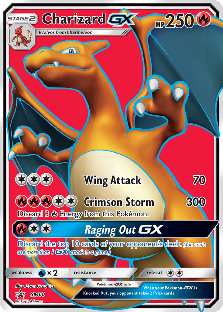 Charizard GX (SM60) (Jumbo Card) [Sun & Moon: Black Star Promos] | GnG Games