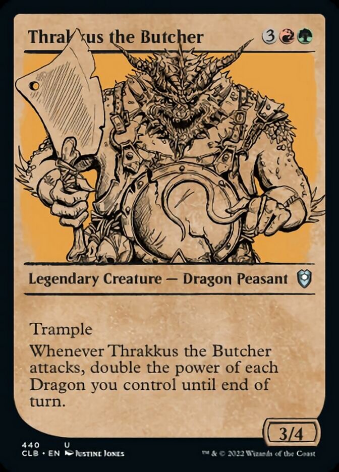 Thrakkus the Butcher (Showcase) [Commander Legends: Battle for Baldur's Gate] | GnG Games