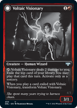 Voltaic Visionary // Volt-Charged Berserker [Innistrad: Double Feature] | GnG Games