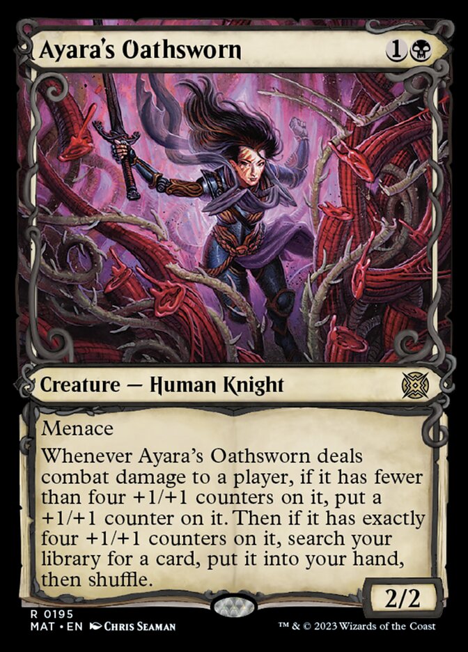 Ayara's Oathsworn (Showcase Halo Foil) [March of the Machine: The Aftermath] | GnG Games