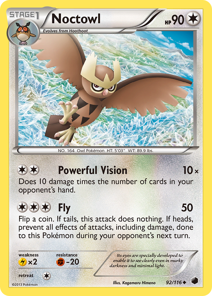 Noctowl (92/116) [Black & White: Plasma Freeze] | GnG Games