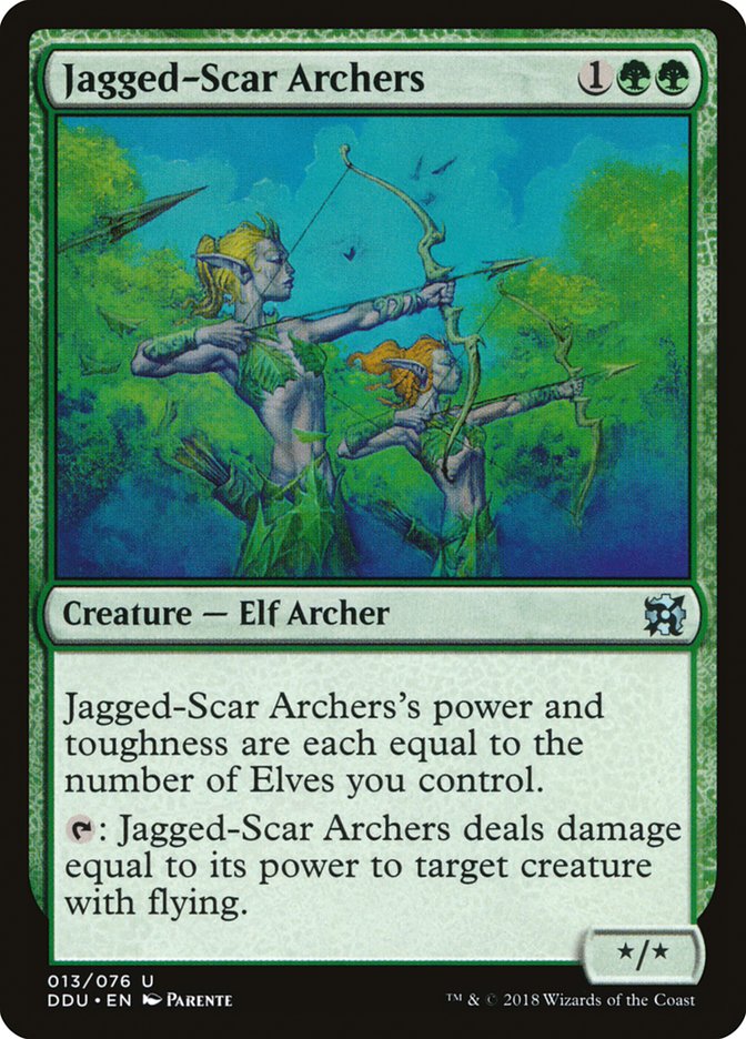 Jagged-Scar Archers [Duel Decks: Elves vs. Inventors] | GnG Games