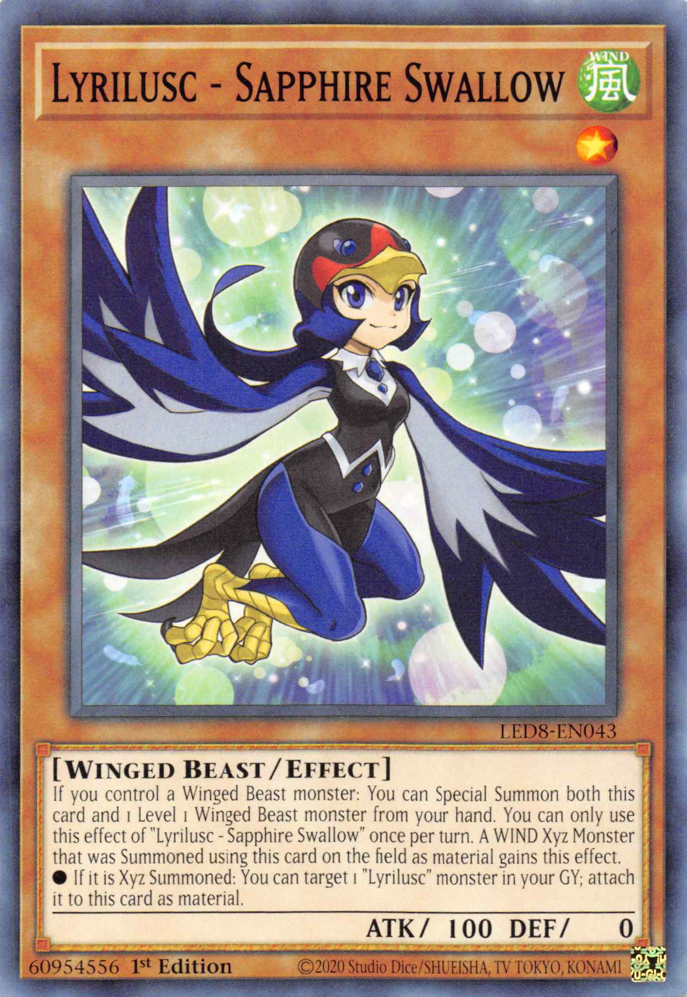 Lyrilusc - Sapphire Swallow [LED8-EN043] Common | GnG Games