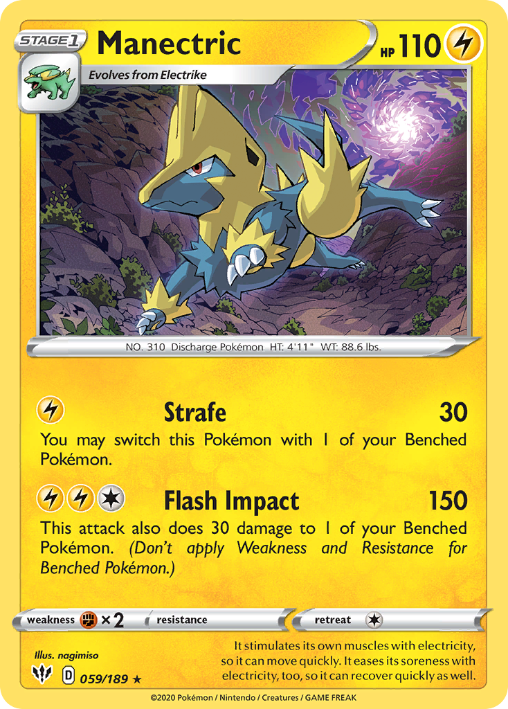 Manectric (059/189) [Sword & Shield: Darkness Ablaze] | GnG Games