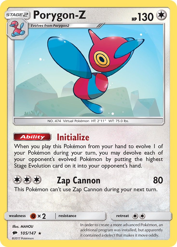 Porygon-Z (105/147) [Sun & Moon: Burning Shadows] | GnG Games