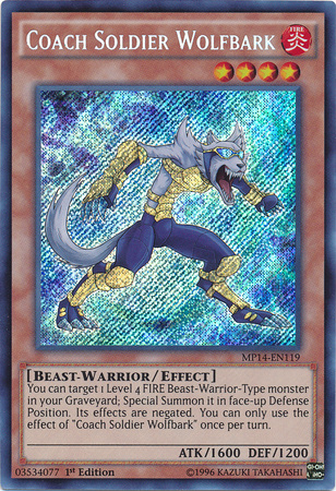 Coach Soldier Wolfbark [MP14-EN119] Secret Rare | GnG Games