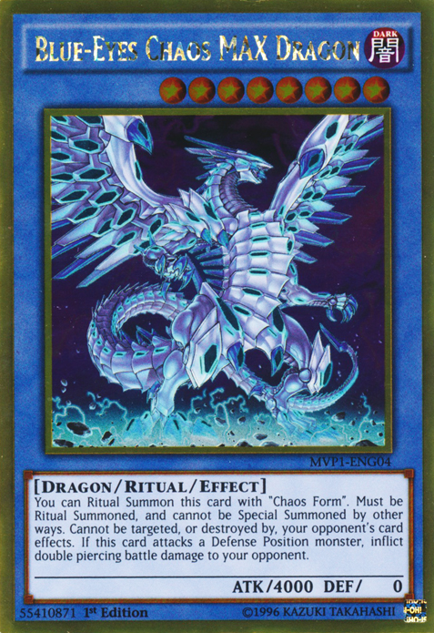 Blue-Eyes Chaos MAX Dragon [MVP1-ENG04] Gold Rare | GnG Games