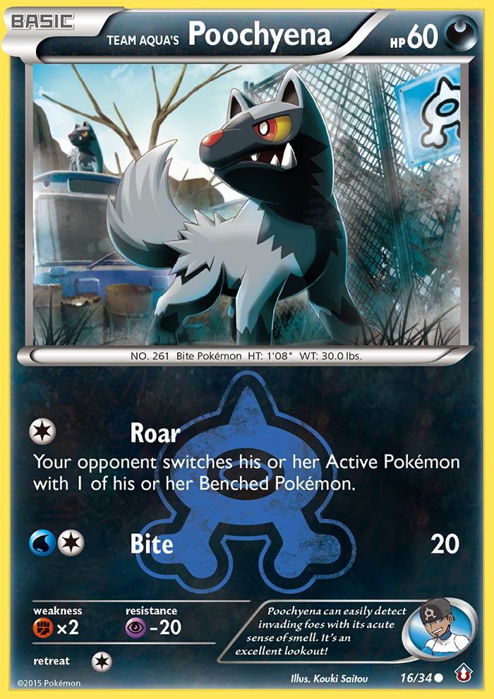 Team Aqua's Poochyena (16/34) [XY: Double Crisis] | GnG Games