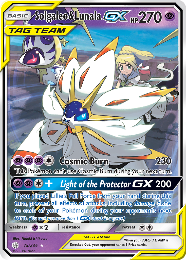 Solgaleo & Lunala GX (75/236) [Sun & Moon: Cosmic Eclipse] | GnG Games