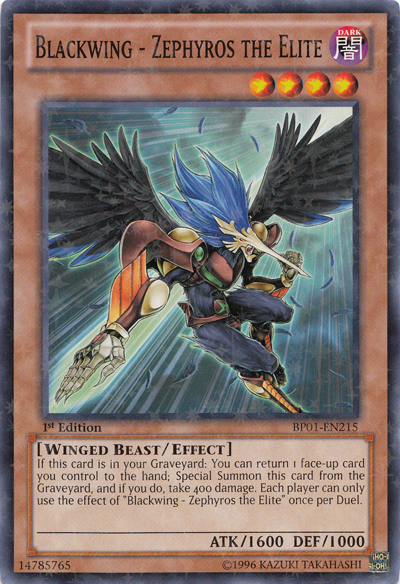 Blackwing - Zephyros the Elite [BP01-EN215] Starfoil Rare | GnG Games