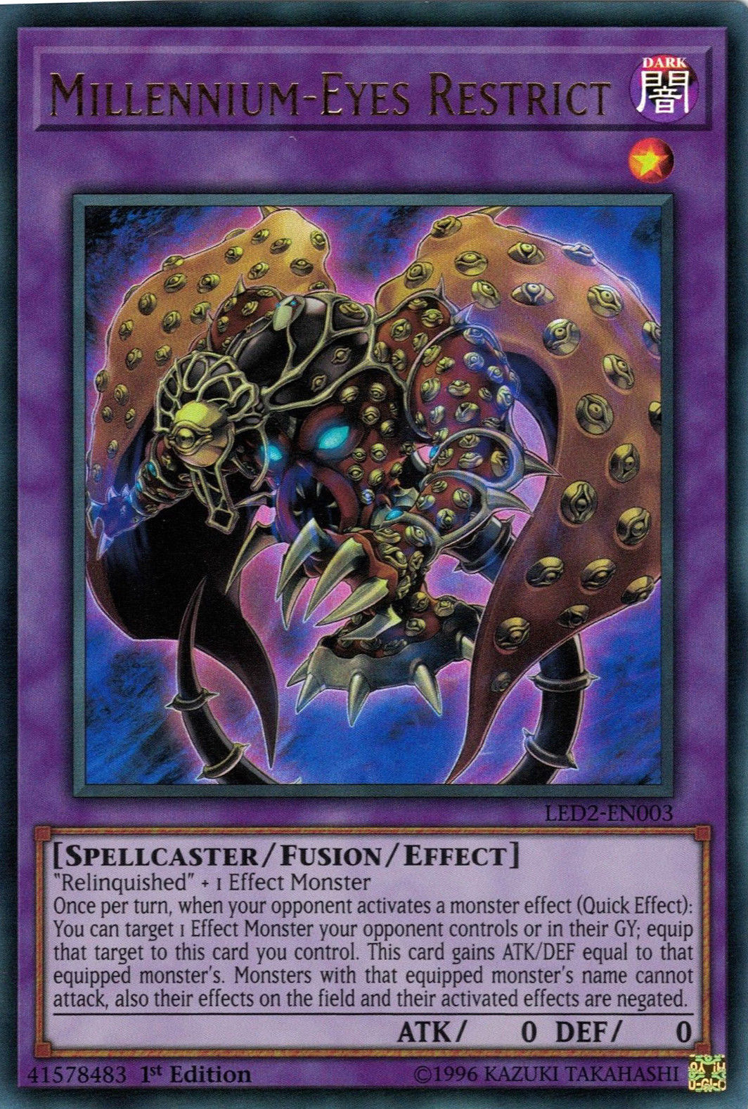 Millennium-Eyes Restrict [LED2-EN003] Ultra Rare | GnG Games
