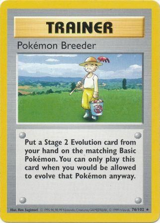 Pokemon Breeder (76/102) [Base Set Shadowless Unlimited] | GnG Games