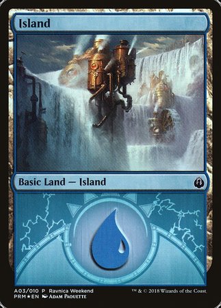 Island - Izzet (A03) [GRN Ravnica Weekend] | GnG Games