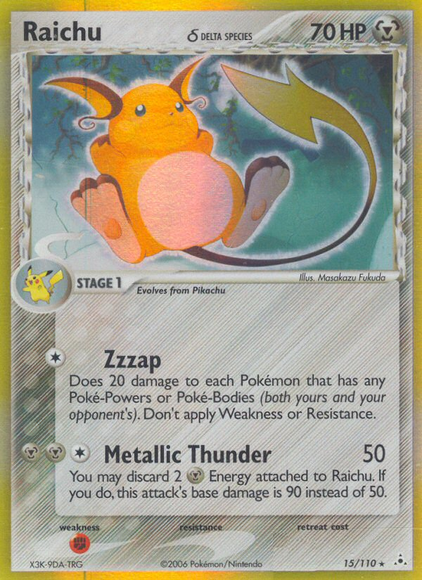 Raichu (15/110) (Delta Species) [EX: Holon Phantoms] | GnG Games