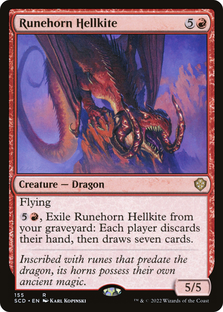 Runehorn Hellkite [Starter Commander Decks] | GnG Games
