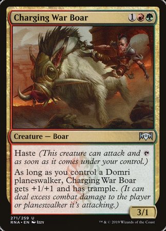 Charging War Boar [Ravnica Allegiance] | GnG Games