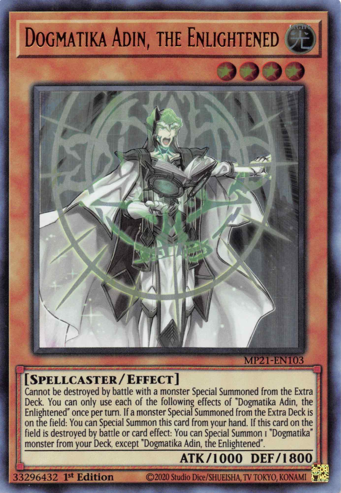 Dogmatika Adin, the Enlightened [MP21-EN103] Ultra Rare | GnG Games
