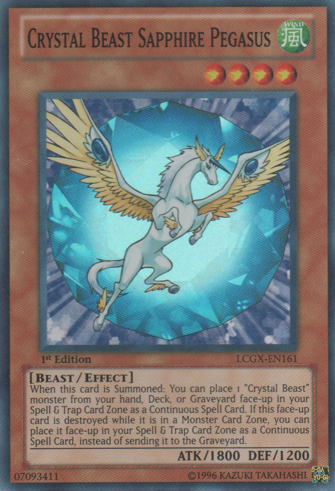 Crystal Beast Sapphire Pegasus [LCGX-EN161] Super Rare | GnG Games