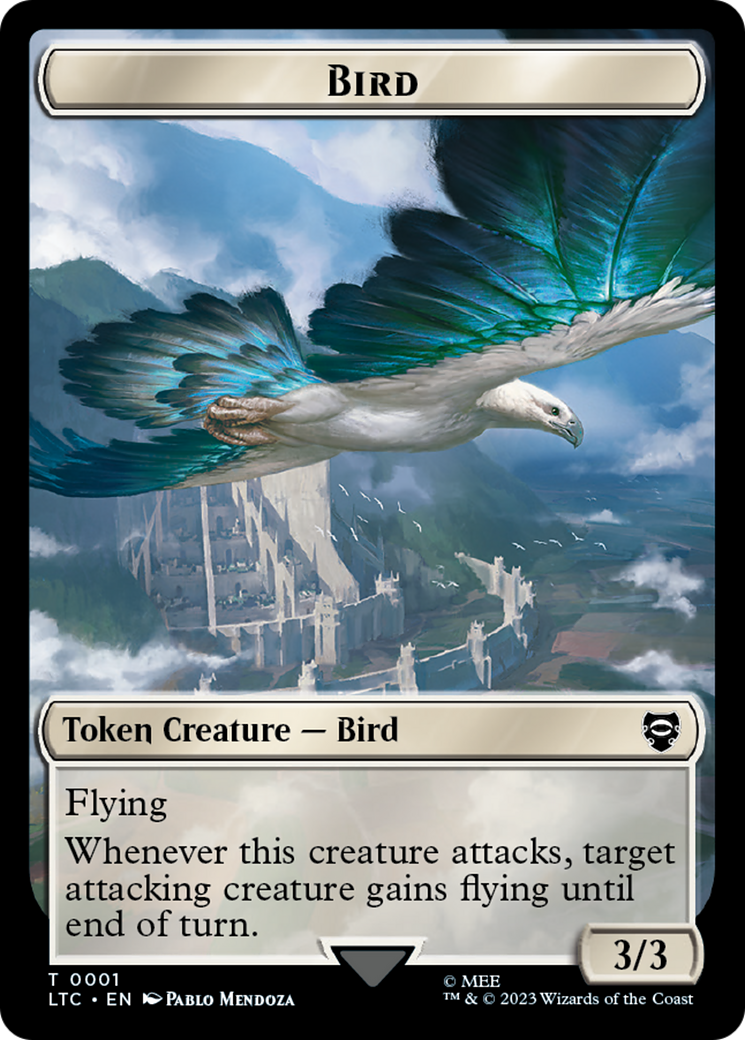 Bird // Food Token [The Lord of the Rings: Tales of Middle-Earth Commander Tokens] | GnG Games