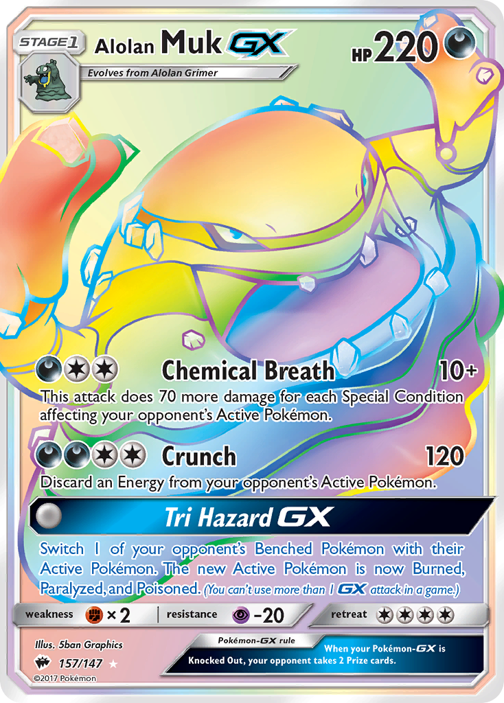 Alolan Muk GX (157/147) [Sun & Moon: Burning Shadows] | GnG Games