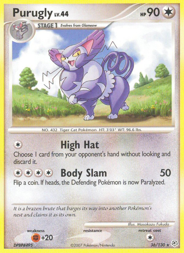 Purugly (36/130) [Diamond & Pearl: Base Set] | GnG Games