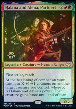 Halana and Alena, Partners [Innistrad: Crimson Vow Prerelease Promos] | GnG Games