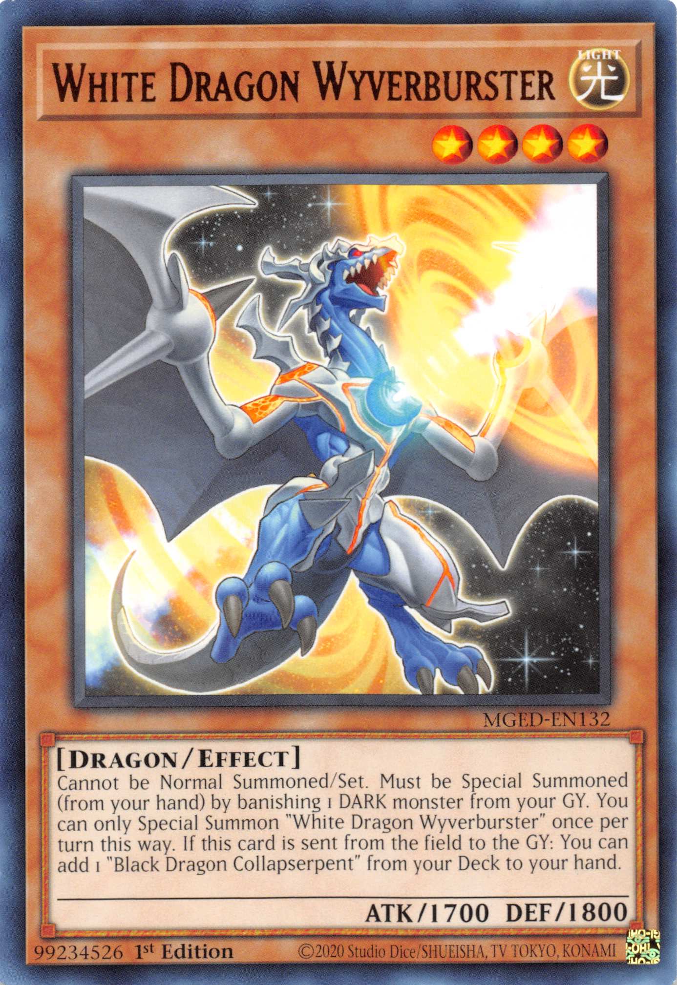 White Dragon Wyverburster [MGED-EN132] Rare | GnG Games