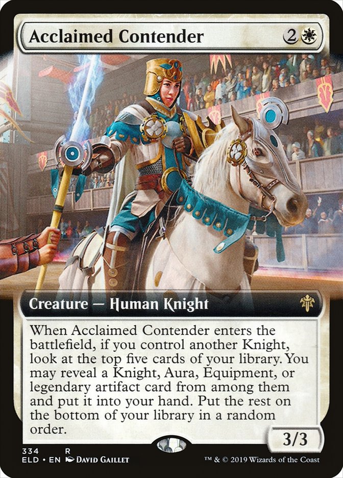 Acclaimed Contender (Extended Art) [Throne of Eldraine] | GnG Games