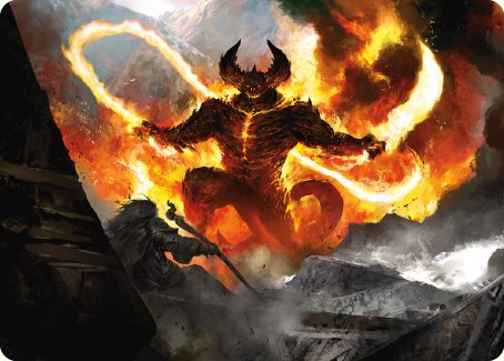 The Balrog, Flame of Udun Art Card [The Lord of the Rings: Tales of Middle-earth Art Series] | GnG Games