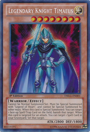 Legendary Knight Timaeus [DRLG-EN001] Secret Rare | GnG Games