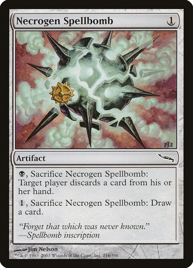 Necrogen Spellbomb [Mirrodin] | GnG Games