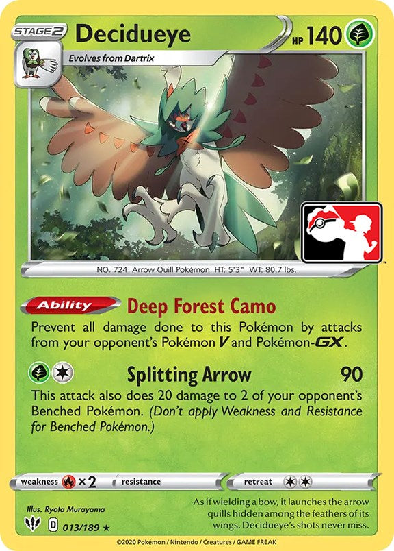 Decidueye (013/189) [Prize Pack Series One] | GnG Games