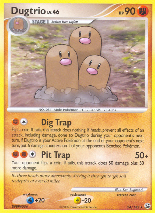 Dugtrio (24/132) [Diamond & Pearl: Secret Wonders] | GnG Games