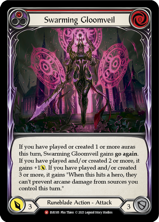 Swarming Gloomveil [EVR105] (Everfest)  1st Edition Rainbow Foil | GnG Games