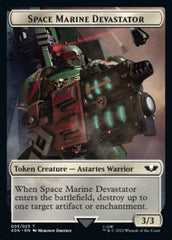 Soldier (002) // Space Marine Devastator Double-sided Token [Universes Beyond: Warhammer 40,000 Tokens] | GnG Games