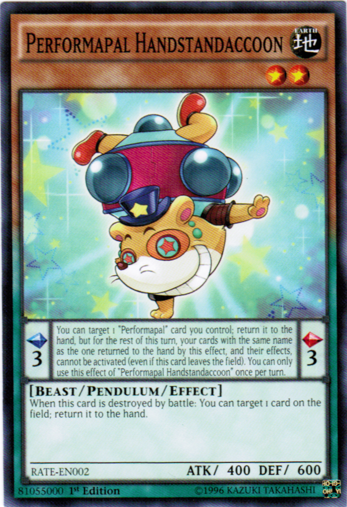 Performapal Handstandaccoon [RATE-EN002] Common | GnG Games