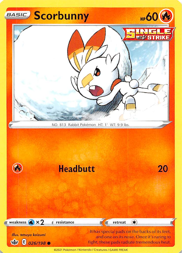 Scorbunny (026/198) [Sword & Shield: Chilling Reign] | GnG Games