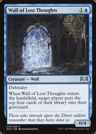 Wall of Lost Thoughts [Ravnica Allegiance] | GnG Games