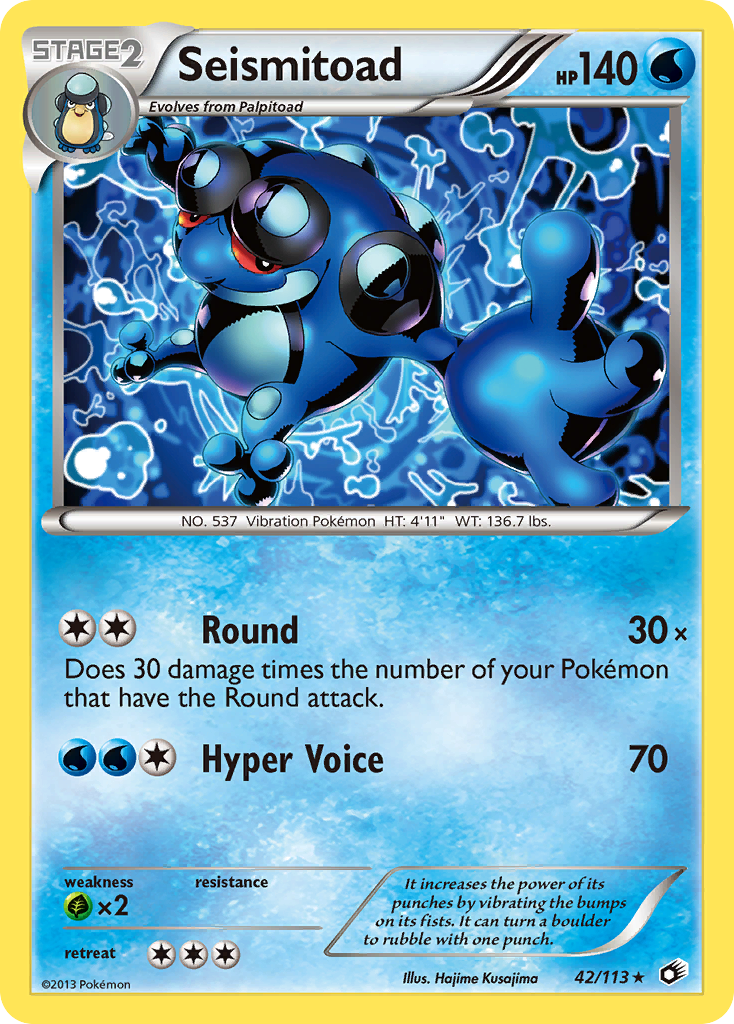 Seismitoad (42/113) [Black & White: Legendary Treasures] | GnG Games