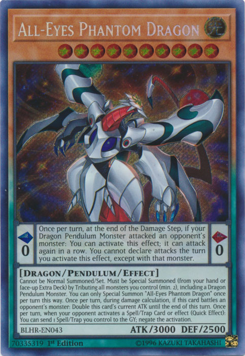 All-Eyes Phantom Dragon [BLHR-EN043] Secret Rare | GnG Games