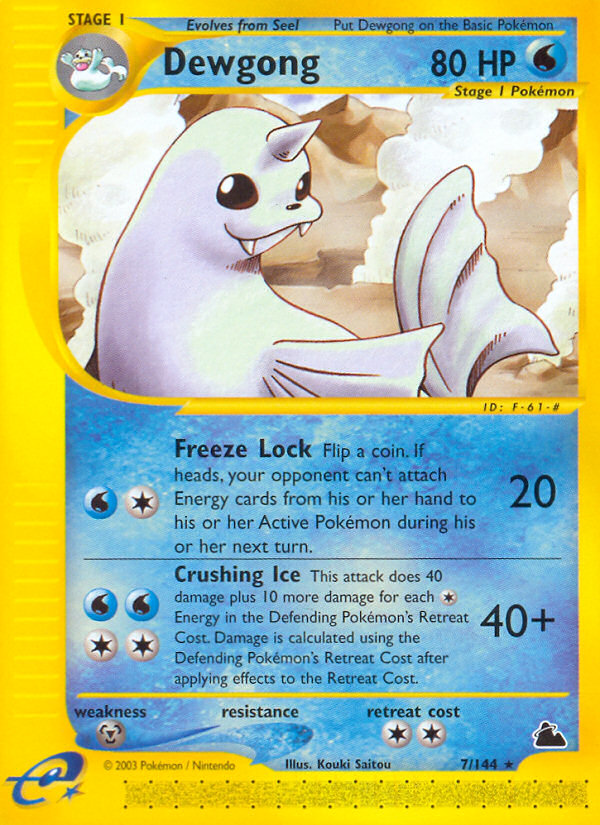 Dewgong (7/144) [Skyridge] | GnG Games