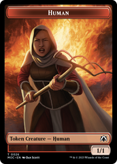 Tentacle // Human (26) Double-Sided Token [March of the Machine Commander Tokens] | GnG Games